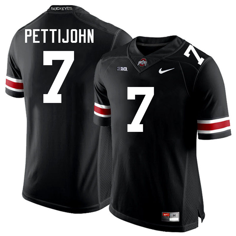 Riley Pettijohn Ohio State Buckeyes Jersey College Football Uniforms-Black